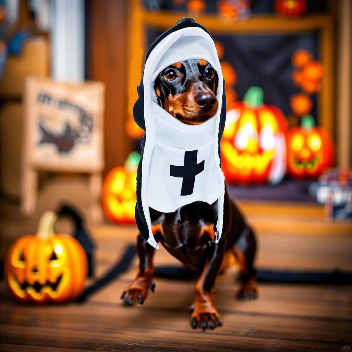 Nun Pet Costume